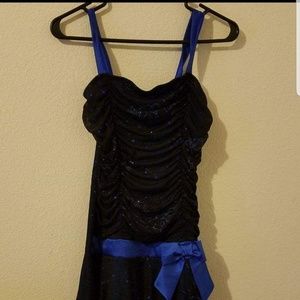 Black Glitter Prom Dress